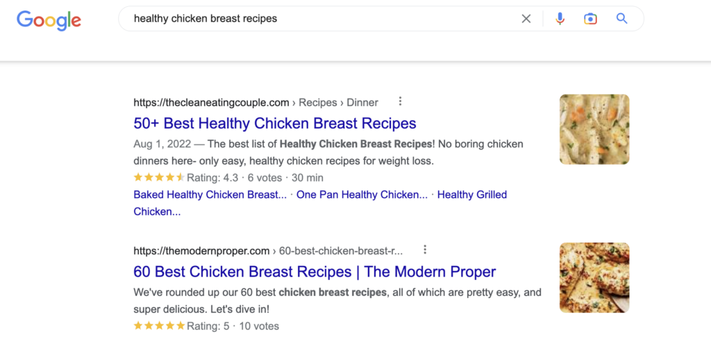 Rich Snippets Result on Google