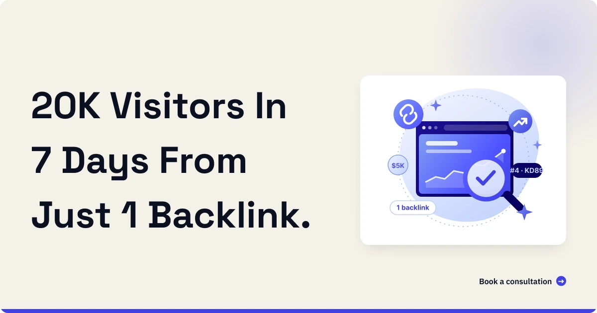 How We Got 20K Visitors in 7 Days From Just 1 Backlink
