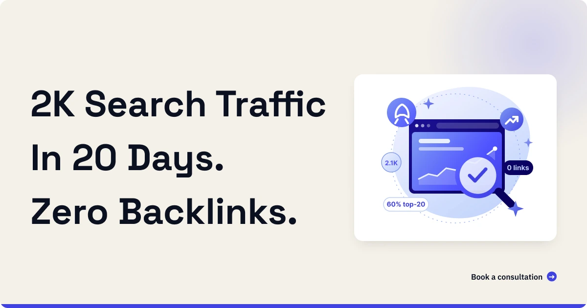 How We Drove 2K Traffic in 20 Days