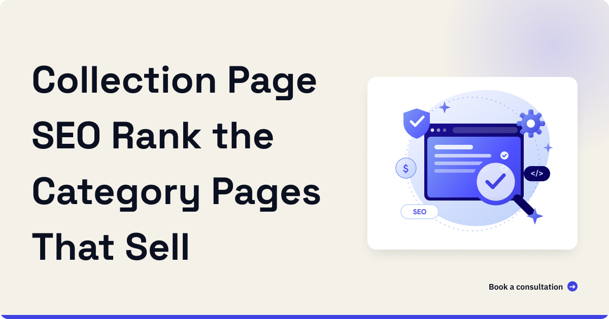 Collection page SEO for online stores